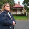 Auntie Glenda Chalker outside her Grandfather's house, South Camden